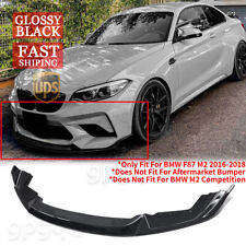 Kit spoiler divisor de lábio frontal estilo CS preto brilhante base 2016-18 para BMW F87 M2 comprar usado  Enviando para Brazil