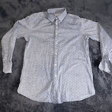 Camisa de vestir Perry Ellis para hombre portafolio calce ajustado con botones talla L/G 16-34/35 segunda mano  Embacar hacia Argentina
