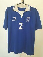 CAMISA DE DISTANCIA DEL EQUIPO NACIONAL GRIEGO WC1994 DIADORA #2 APOSTOLAKIS TALLA L segunda mano  Argentina 