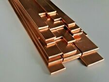 Copper Flat Bar CW004A 1/8" Thick 1/2" 5/8" 3/4" 1" Widths Various Lengths for sale  Shipping to South Africa