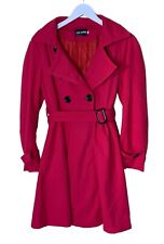 Jaqueta de mola feminina de lã rosa brilhante com forro com cinto de um botão tamanho M comprar usado  Enviando para Brazil