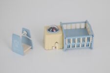 Sylvanian Nightlight nursery cot crib with rotating light, clothing rail. Baby for sale  Shipping to South Africa