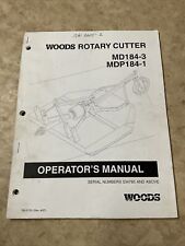 Operadores de cortador Woods MD184-3, MDP184-1, manual do proprietário comprar usado  Enviando para Brazil