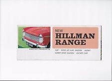 1965 hillman brochure for sale  NEWMARKET