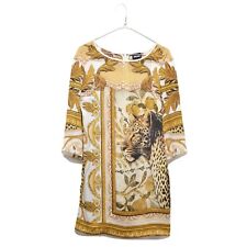 Just Cavalli Roberto Cavalli Designer Leopard Baroque Dress Size 38 Made Italy til salgs  Frakt til Norway