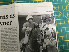 Lester piggott signed for sale  FOLKESTONE