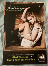 Avril Lavigne GOODBYE LULLABY pôster promocional plano 12x18 dupla face inferno comprar usado  Enviando para Brazil