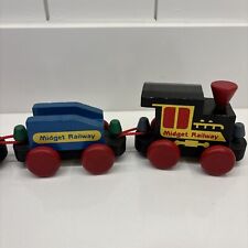 Vtg wooden train for sale  Shipping to Ireland
