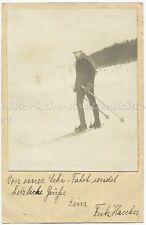 Freiburg 1915 Homme En Hiver Sur Ski Ak Après Rudolfszell / Ziegelhof - 1910er d'occasion  Expédié en France