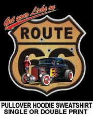 Used, ROUTE 66 OLD SCHOOL HOT STREET ROD 32 DEUCE COUPE CAR SKULL HOODIE SWEATSHIRT A4 for sale  Shipping to South Africa