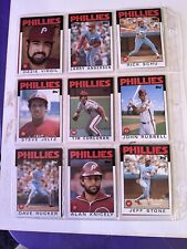Mlb Philadelphia Phillies 1986 Topps Trading Cards Lot Steve Carlton lefty for sale  Shipping to South Africa