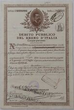 Certificato debito pubblico usato  Italia