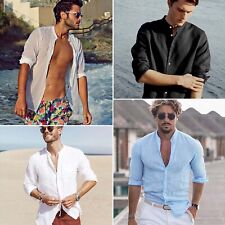 Mens casual linen for sale  Piscataway