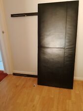 Black faux leather for sale  OLDHAM
