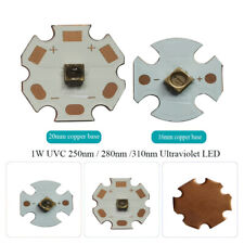 Lâmpada ultravioleta 1W UVC LED 3838 250nm 280nm 310nm 5-7V 150mA com placa de circuito impresso de cobre comprar usado  Enviando para Brazil