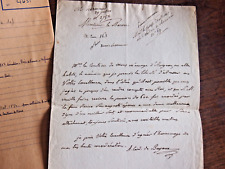 1814 lettre autographe d'occasion  Morestel
