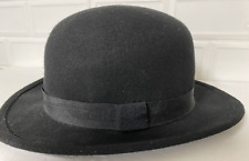 Chapéu derby Goorin lã masculino ~ unissex preto chapéu boliche cavalheiro esmagável vintage, usado comprar usado  Enviando para Brazil