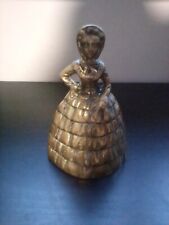 vintage crinoline lady brass bell for sale  DONCASTER