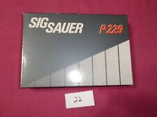 SIG SAUER P229 FACTORY BOX WITH TEST TARGET IN EXCELLENT TO NEAR MINT CONDITION, used for sale  Shipping to South Africa