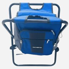 Mochila Samsonite Cooler cadeira dobrável refrigerador azul com bolsos e ajuste Alça NOVA! comprar usado  Enviando para Brazil