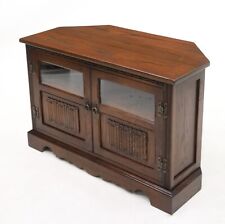 Old Charm Corner TV Stand Glazed Drawer Model 2264 Tudor Brown FREE UK Delivery for sale  Shipping to South Africa