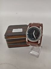 Used, Fossil Men's Big Tic Wristwatch Genuine Leather Strap BG-2182 Untested With Box for sale  Shipping to South Africa