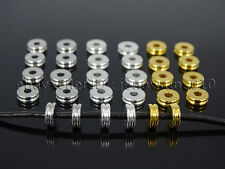 Metal Sólido camadas Duplas Redondo Rondelle Conector Pulseira Colar Pingente Beads comprar usado  Enviando para Brazil
