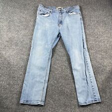Vintage Wrangler Straight Fit Flex Jeans Męskie 36x30 (34x29) Light Wash na sprzedaż  Wysyłka do Poland