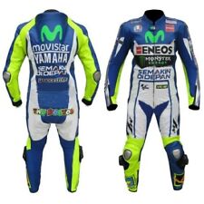 Nuevo MotoGP Motocicleta Yamaha Movistar Cuero de Vaca Motocicleta 1 y 2 PIEZAS Traje, usado segunda mano  Embacar hacia Mexico