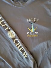 Camiseta masculina Salty Crew cauda perseguidora grande manga longa cinza pesca em alto mar comprar usado  Enviando para Brazil