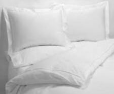 100% Egyptian Cotton Plain White 200 Thread Button Duvet Covers & Pillowcases for sale  Shipping to South Africa