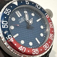 Invicta 50mm Pro Diver relógio masculino mostrador azul fibra de carbono pulseira de silicone 35658 comprar usado  Enviando para Brazil