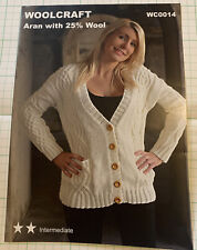 Knitting pattern aran for sale  LUTON