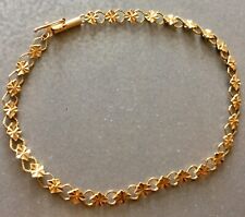 Vintage 14K Yellow Gold Link Bracelet with Safety, 7 inches, 2 gr. for sale  Kansas City