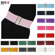 Ro Rox Elasticated Belt Wide Ladies 1950's Stretch Retro Vintage Waist Cincher myynnissä  Leverans till Finland