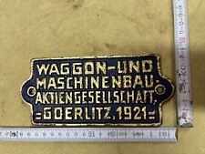 Waggonschild goerlitz 1921 gebraucht kaufen  Lichtenau