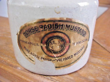 Antiguo tarro de vajilla de mostaza rábano picante Minneapolis Minnesota segunda mano  Embacar hacia Argentina