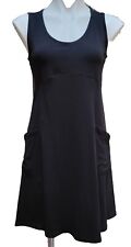 Vestido Eileen Fisher Talla XS Negro Sin Mangas Saltador Bolsillos Orgánico Elástico segunda mano  Embacar hacia Argentina