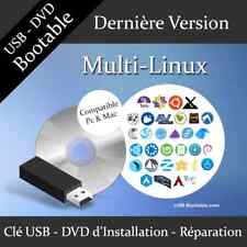 Clé USB ou DVD Bootable Linux toute distribution + Guide PDF d'utilisation na sprzedaż  Wysyłka do Poland