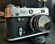 Cámara fotográfica 35 mm probada FED 3 Industar-61 2,8/52 rara vintage Leica 3 copias urss segunda mano  Embacar hacia Mexico