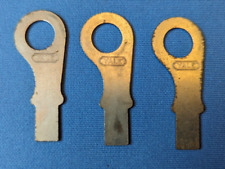 3 chaves de pressão planas vintage sem cortes em branco segurança bancária YALE comprar usado  Enviando para Brazil