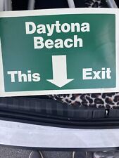 Sinal de Daytona Beach Exit Road, usado comprar usado  Enviando para Brazil