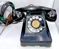 Telefone de mesa vintage F1 preto baquelite sino mostrador rotativo preto comprar usado  Enviando para Brazil