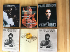 Lote de 6 livros de guitarra musical ~ Eagles, Eric Clapton Neil Young baixo MJS mais comprar usado  Enviando para Brazil