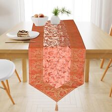 Brocado de seda decoração de cozinha mesa de jantar corredor decoração de festa de Natal 14X72 polegadas, usado comprar usado  Enviando para Brazil