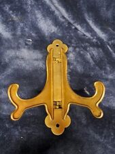 Vintage Brass 9" Wall Mounted Plate/picture Easel for sale  Shipping to South Africa