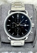 Relógio de pulso masculino luxuoso indicador de data fóssil cronógrafo quartzo comprar usado  Enviando para Brazil