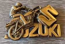Boucle de Ceinture ancienne Vintage 1980 SUZUKI Moto Baron Buckle en l’état d'occasion  Losne