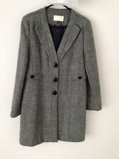 Used, QUALITY-LADIES WOOL BLEND WINTER COAT SZ 16 Grey/black By Designer Ronit Zilkha for sale  Shipping to South Africa