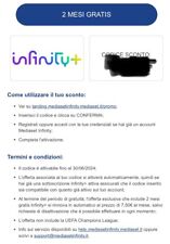 Infinity pass mesi usato  Vietri Di Potenza